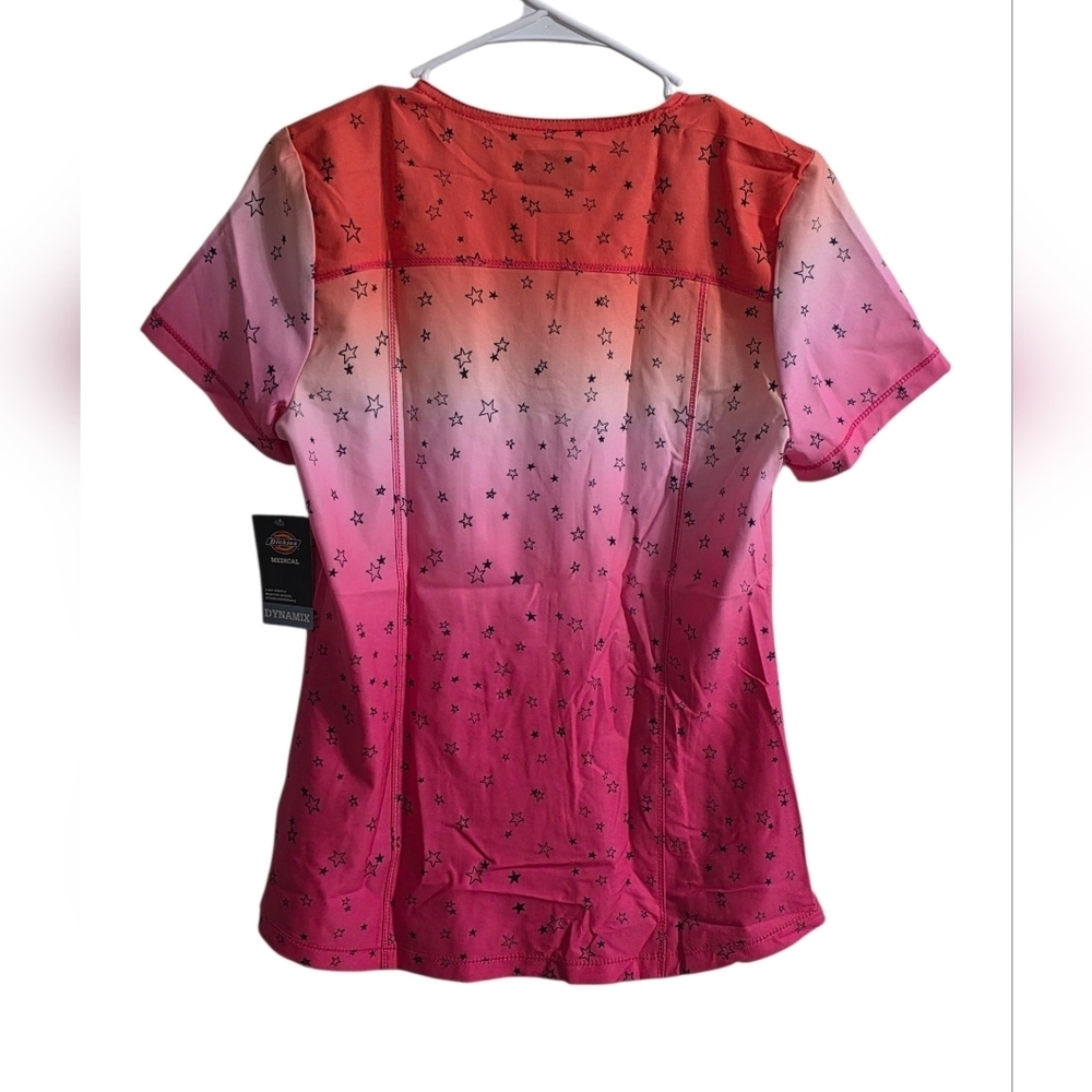 Dickies Abstract Dynamix Print V Neck Scrub Top Size Small - Picture 3 of 7